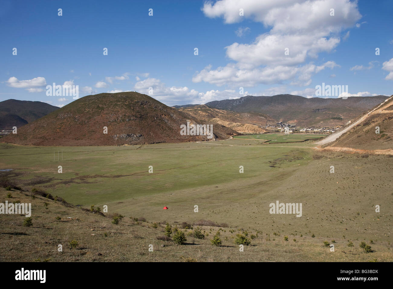 Landscape between Zhongdian and Deqin, on the Tibetan Border, Shangri-La region, Yunnan Province, China, Asia Stock Photo