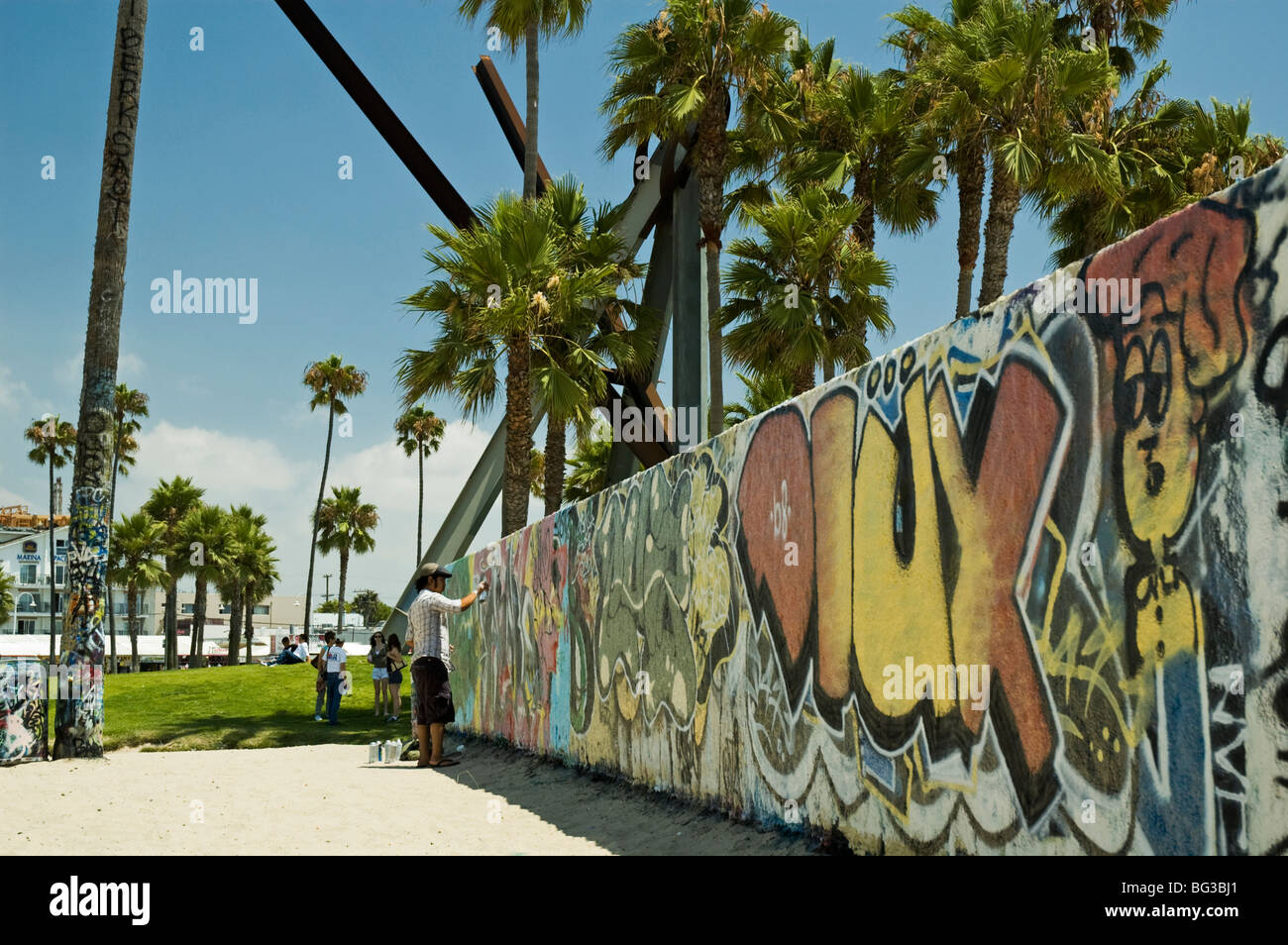 Graffiti at Venice Beach, California, USA Stock Photo Alamy
