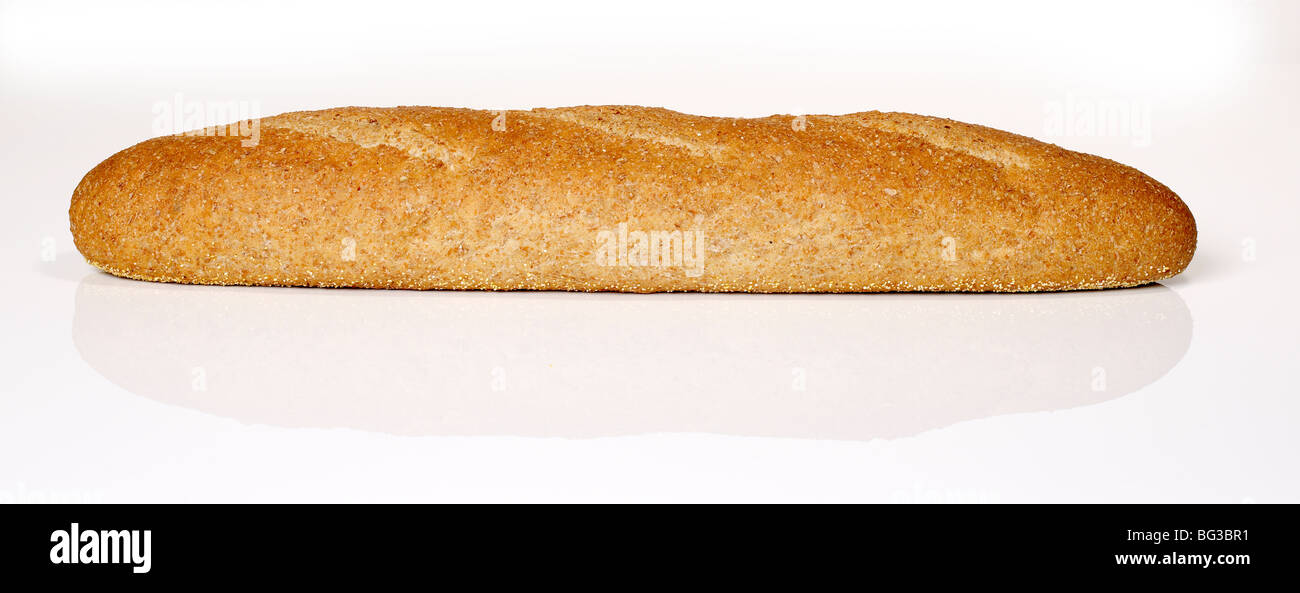 Whole Wheat Long Loaf Stock Photo
