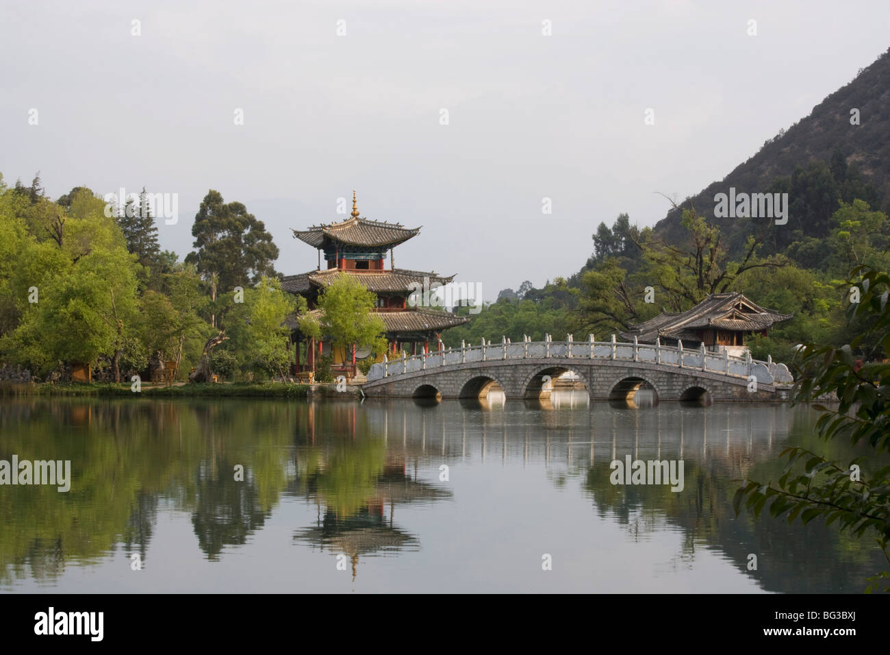 The Black Dragon Pool Park, Lijiang, Yunnan Province, China, Asia Stock ...