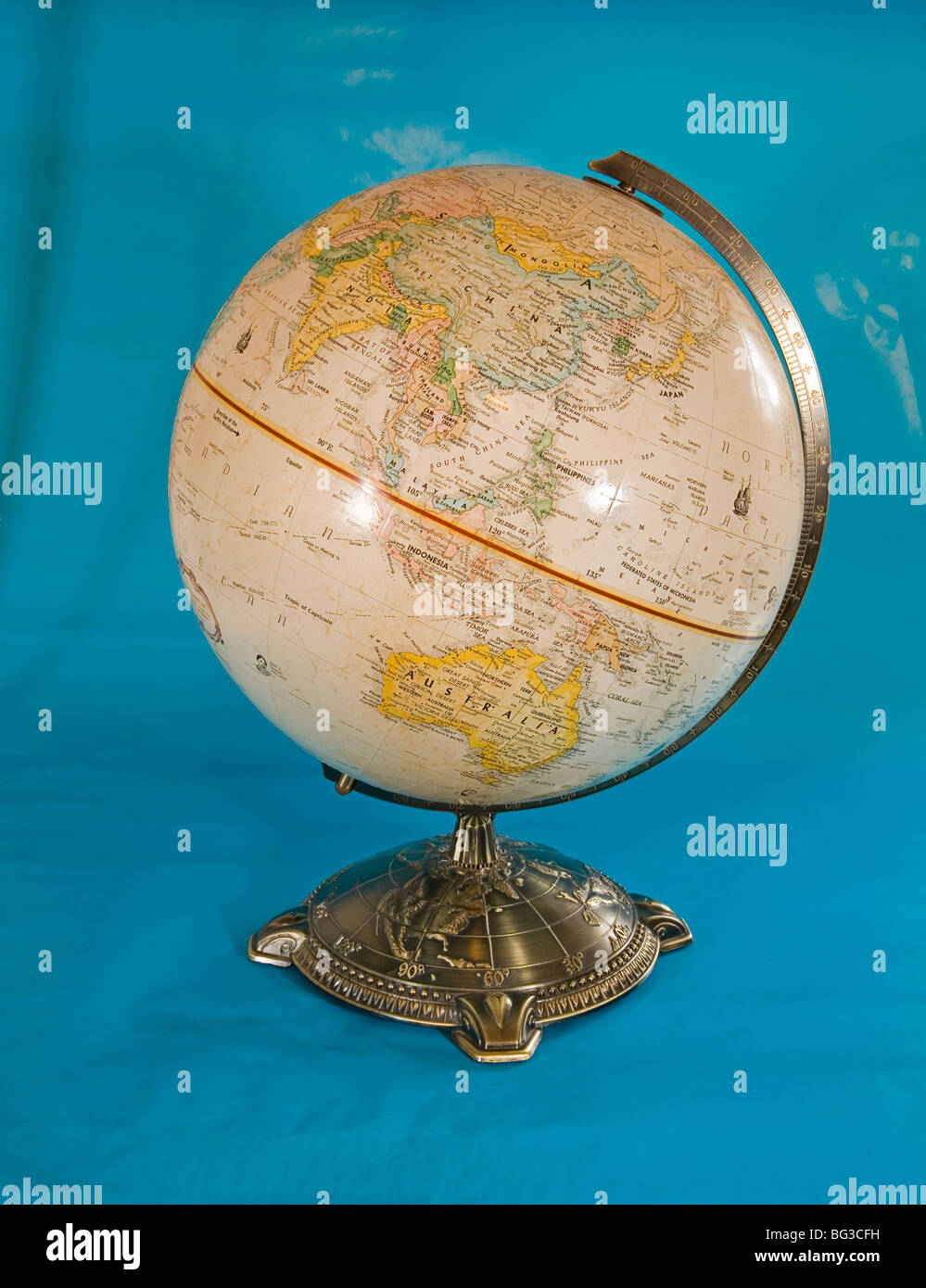 Globe World Earth Map of the World Stock Photo