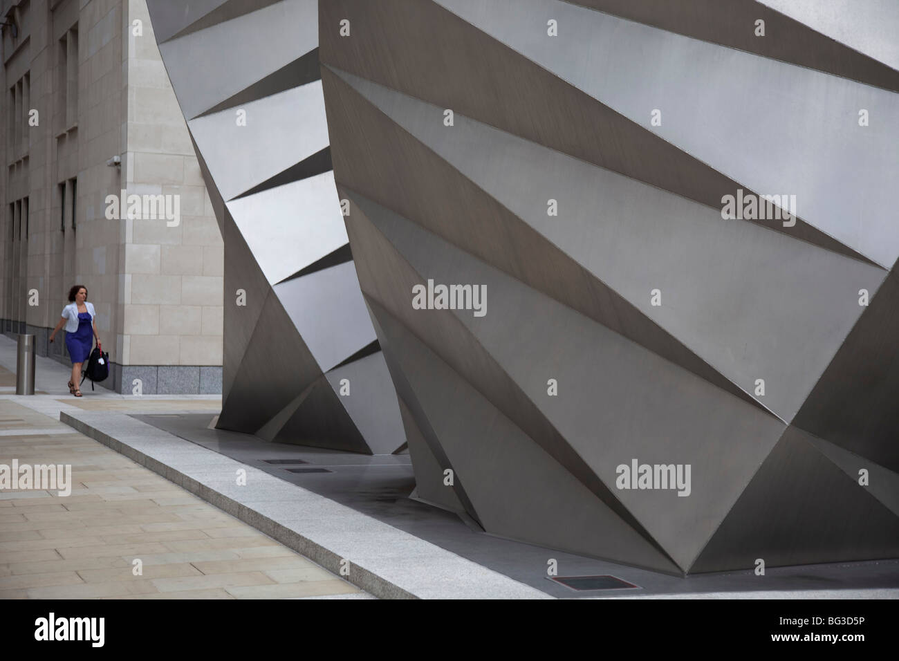 Large public sculpture at Paternoster Square, in the City of London
