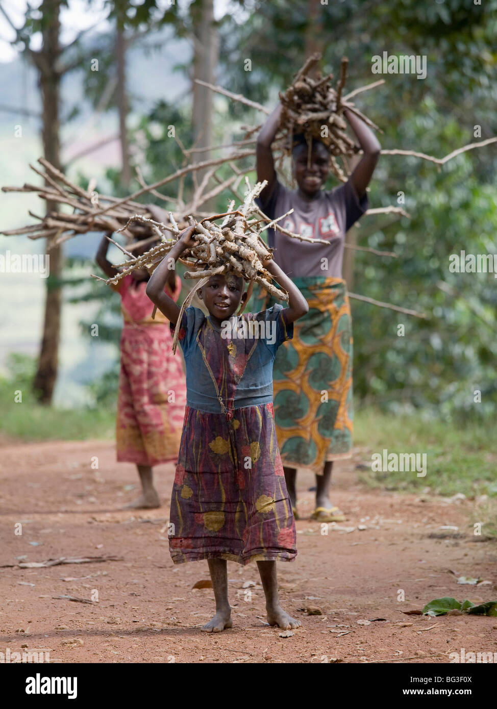 Village of Masango, Province of Cibitoke, Burundi, Africa Stock Photo