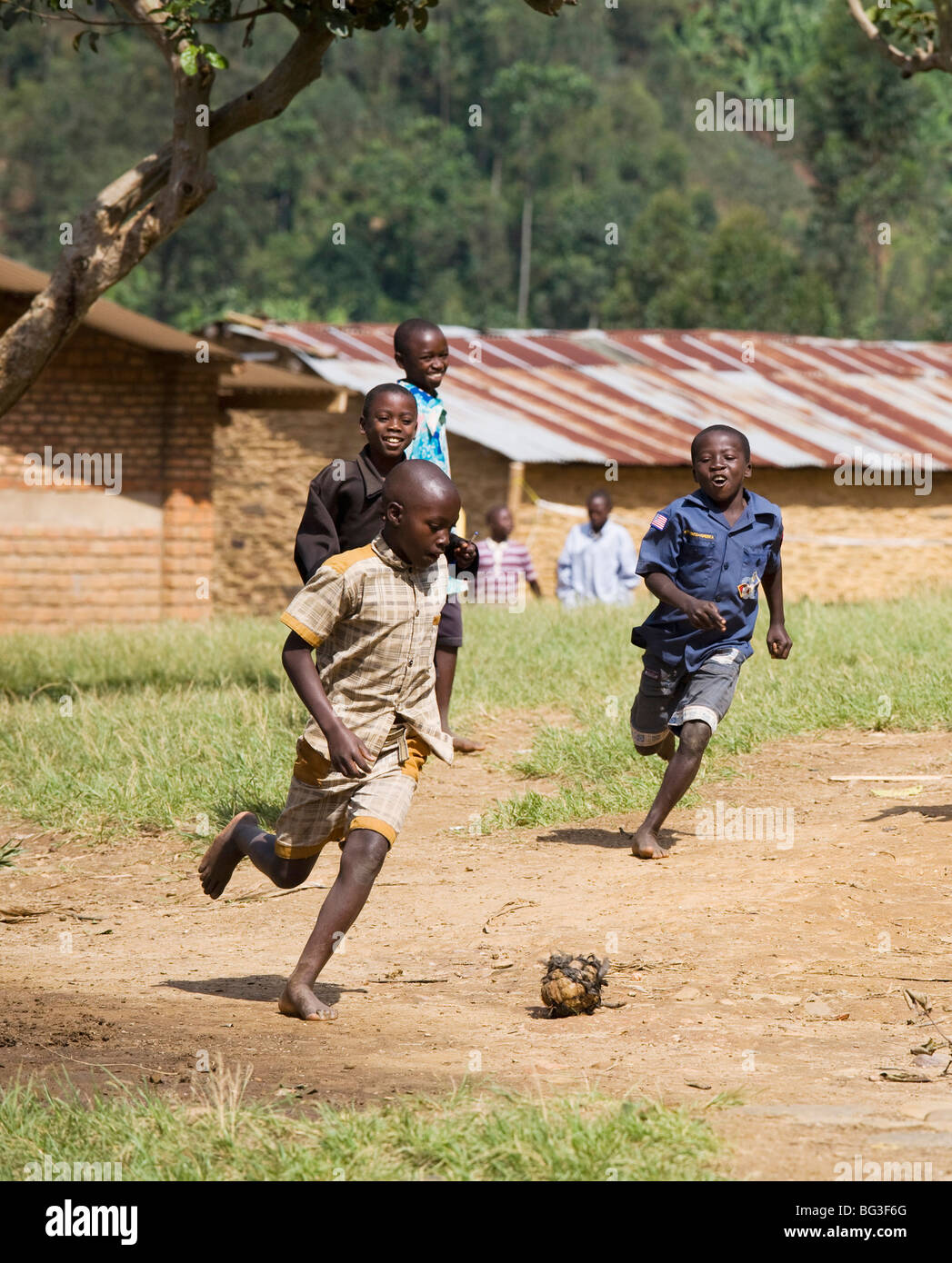 Village of Masango, Province of Cibitoke, Burundi, Africa Stock Photo