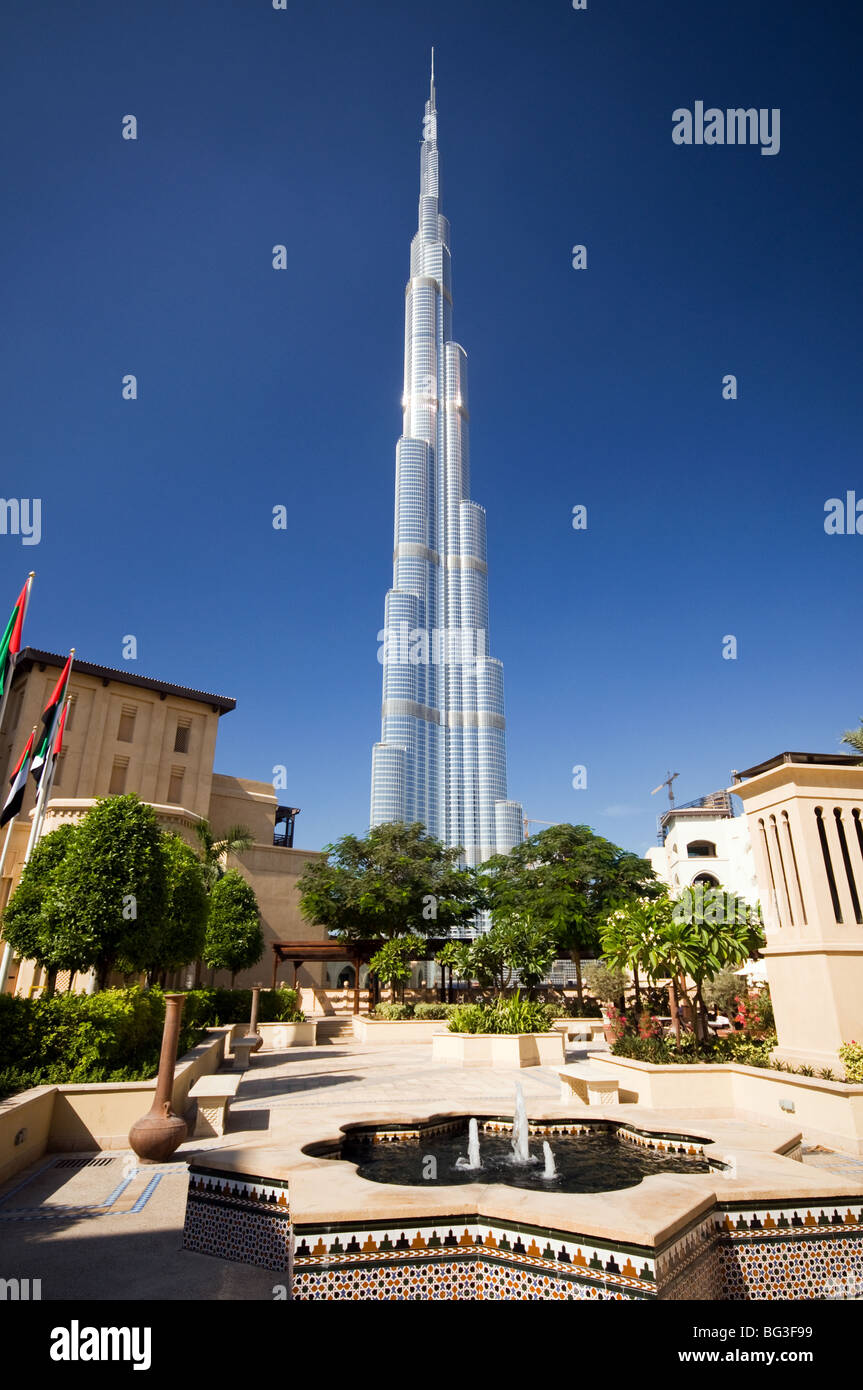 Burj Dubai - the worlds tallest skyscraper Stock Photo