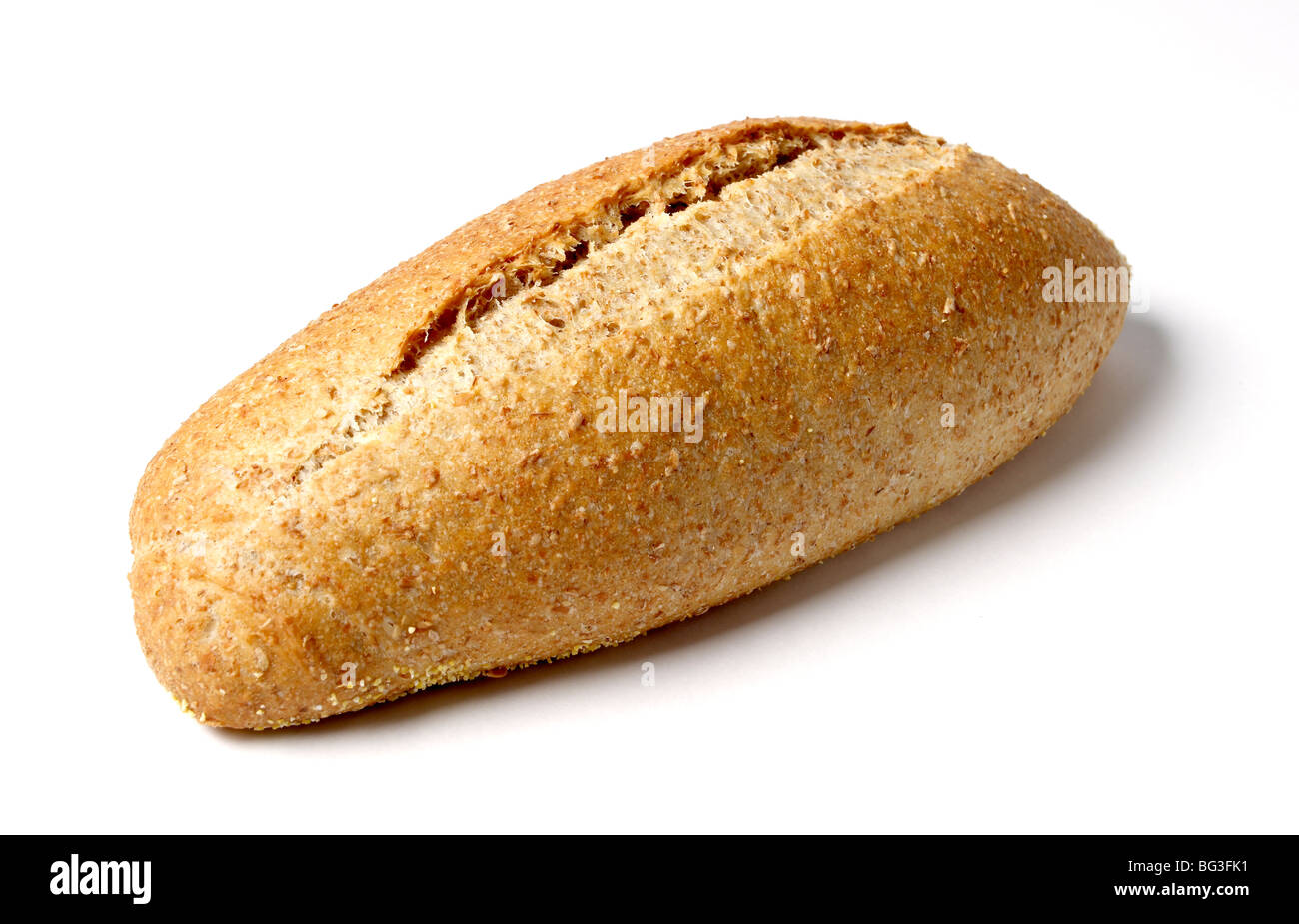 Whole Wheat Roll Stock Photo