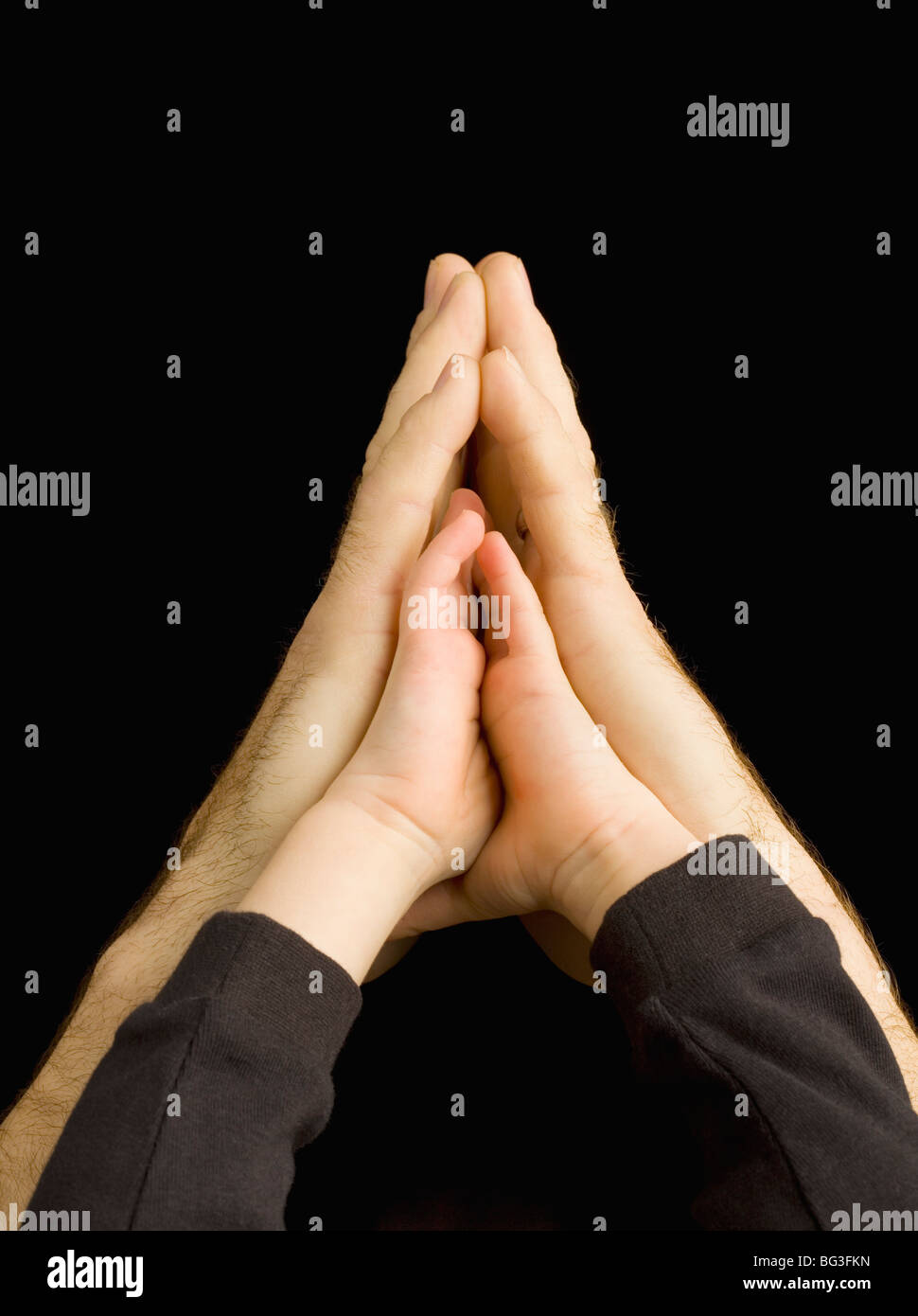 baby praying hands