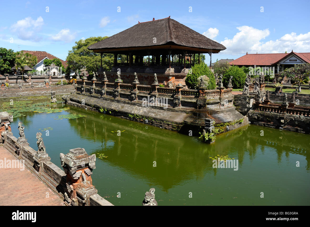 Bale Kambang,floating pavilion,royal high court,Klungkung, Semarapura, Bali, Indonesia Stock Photo
