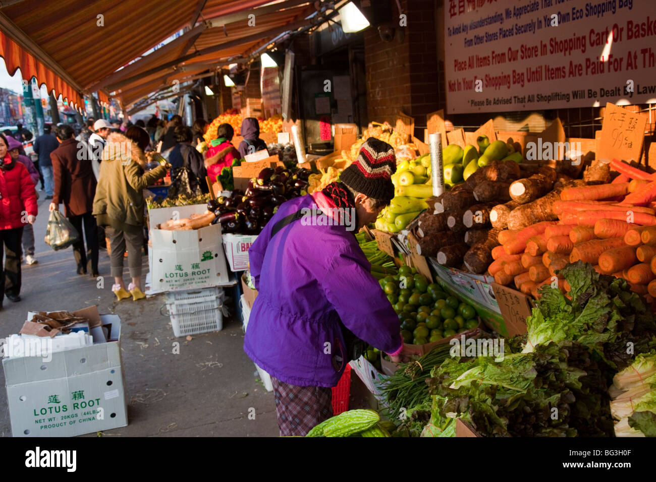 Vegetable market in Chinatown in Toronto Canada Stock Photo Alamy