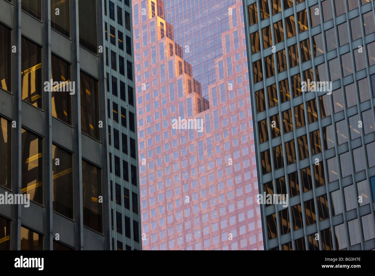 Skyscraper details in Toronto Canada Stock Photo