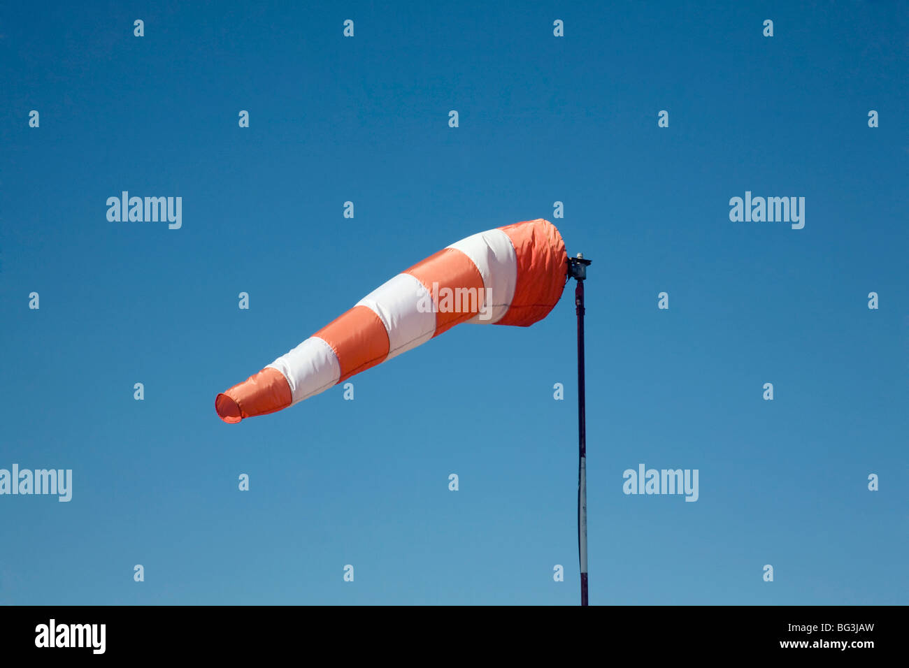 Wind flag Stock Photo