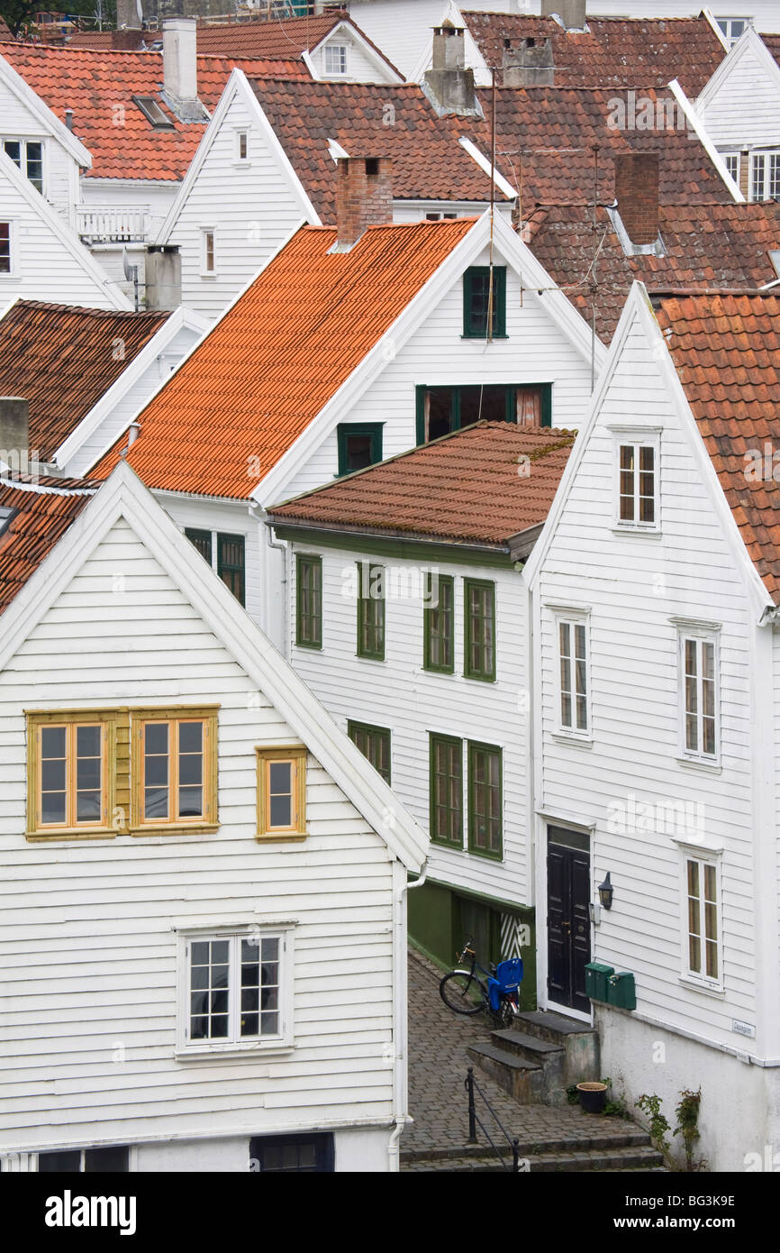 Clausegaten Street in Gamble (Old) Stavanger, Stavanger City, Ragoland District, Norway, Scandinavia, Europe Stock Photo