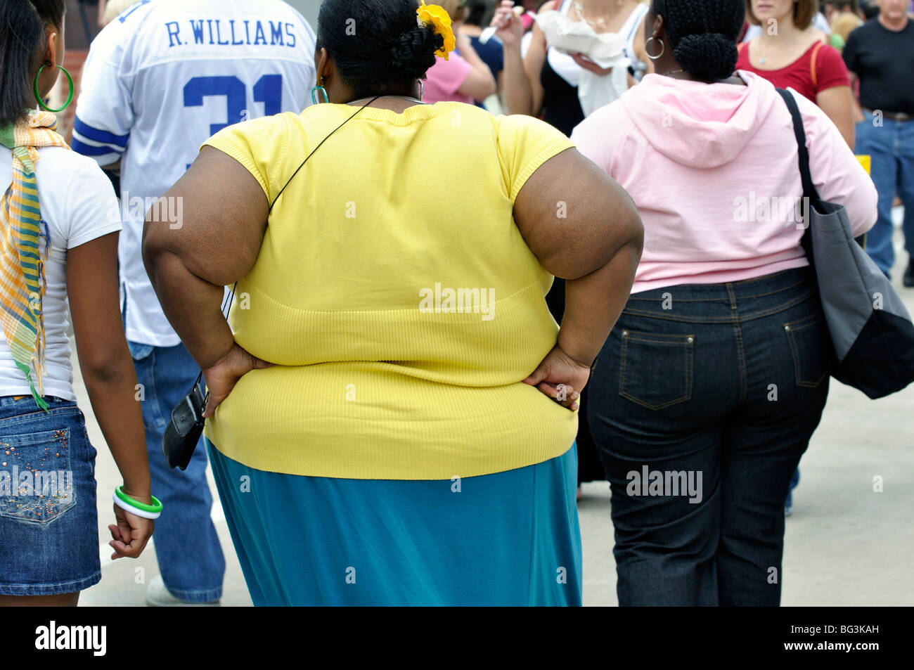 Fat woman Stock Photo