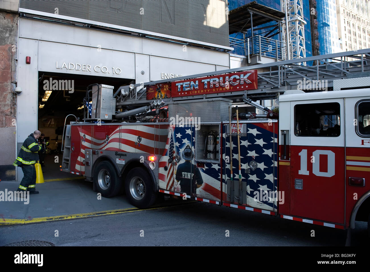 NYC firefighters Stock Photo Alamy