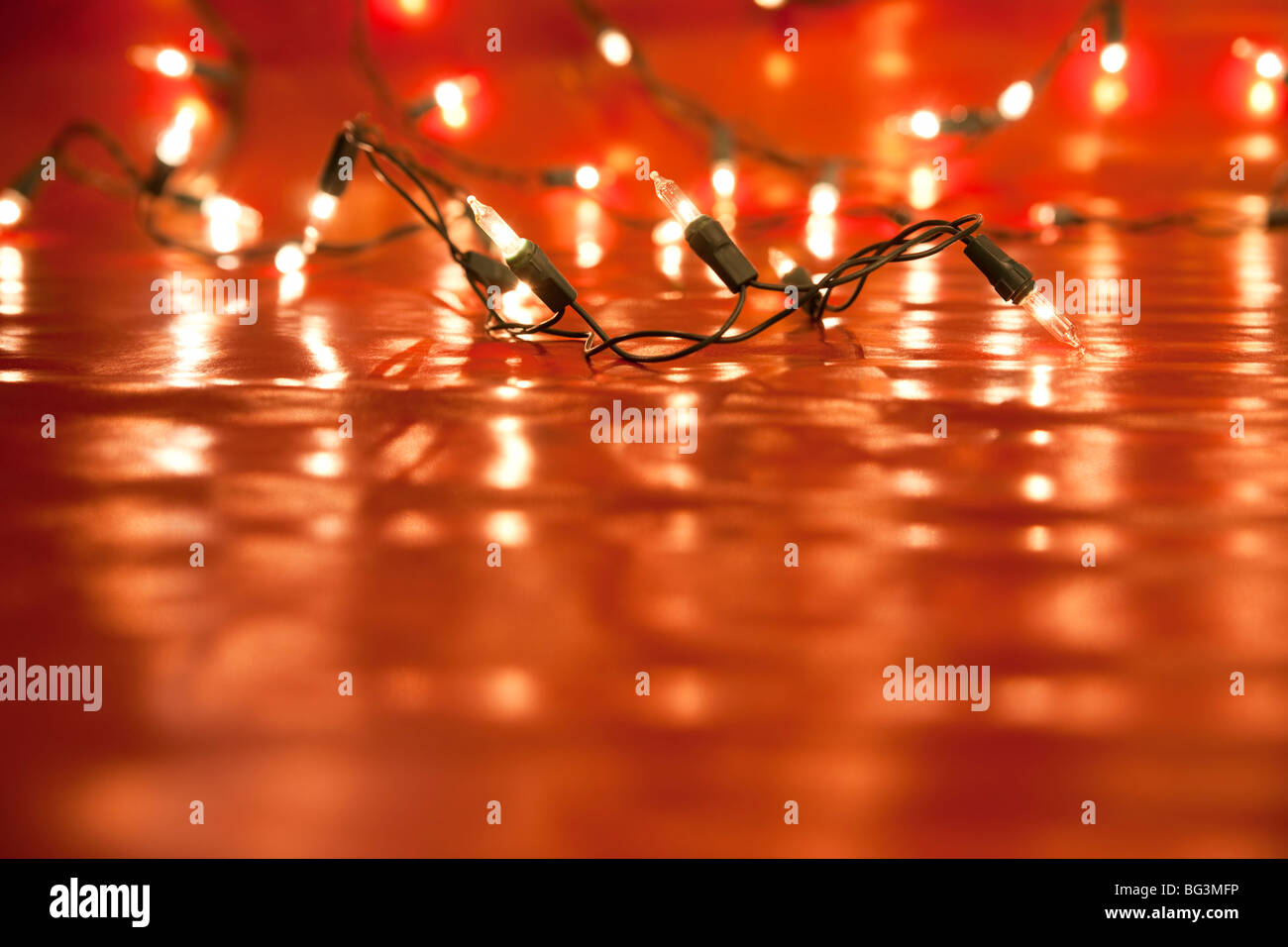 Christmas lights background. aRGB. Stock Photo