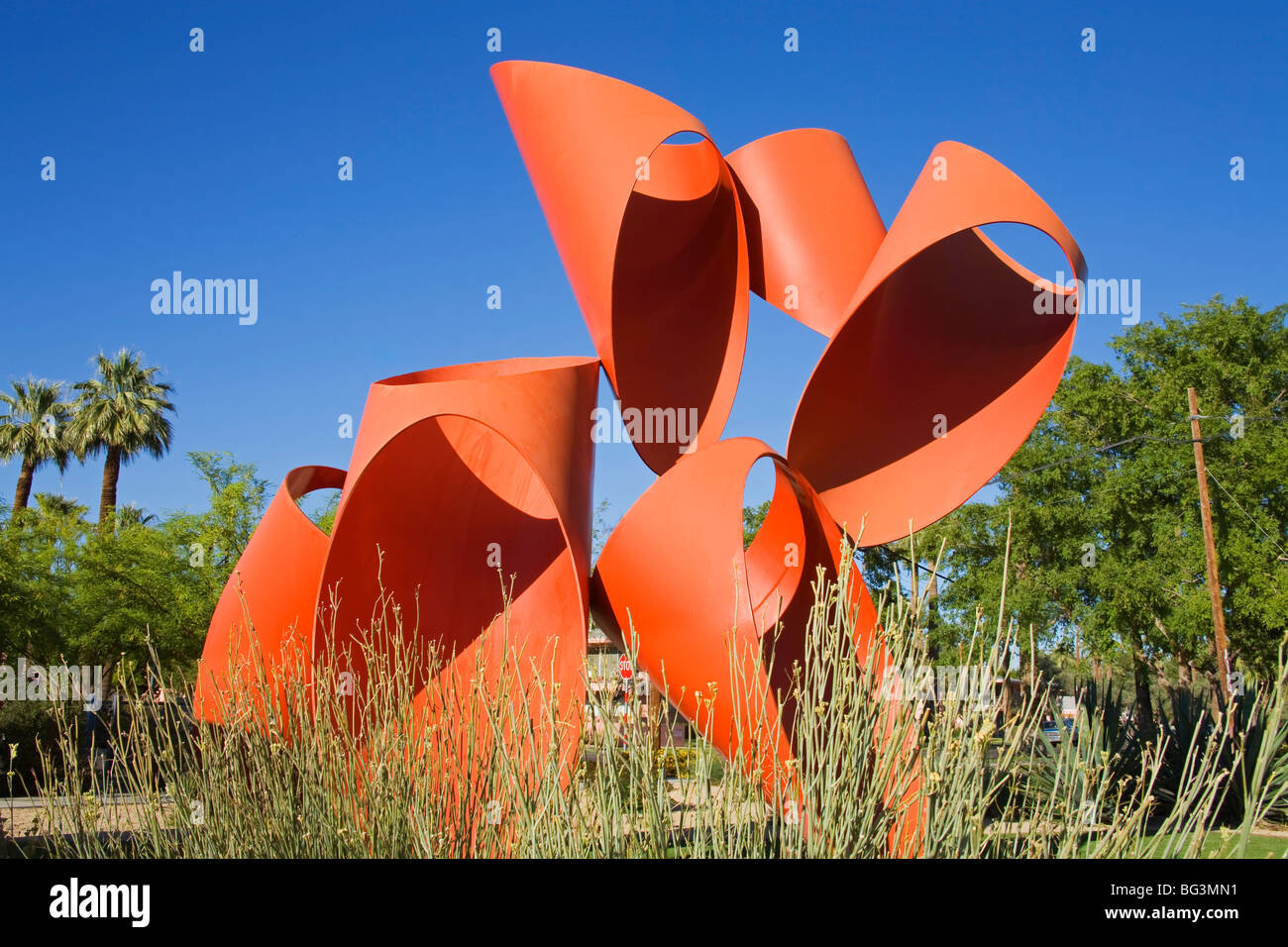Vortex Sculpture by Alexander Calder, Phoenix Museum of Art, Phoenix, Arizona, United States of America, North America Stock Photo