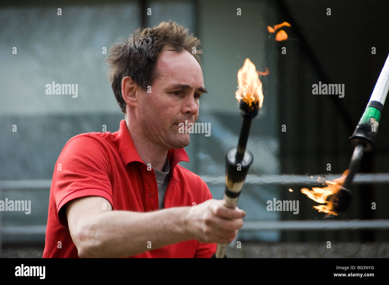 street juggler in London Stock Photo