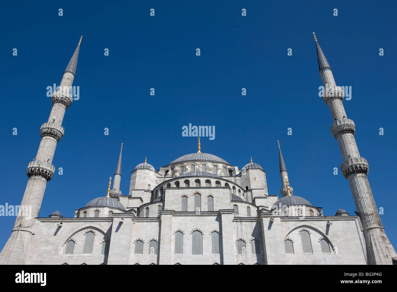 Wide view of the Blue Mosque, Istanbul, Turkey, Europe Stock Photo - Alamy