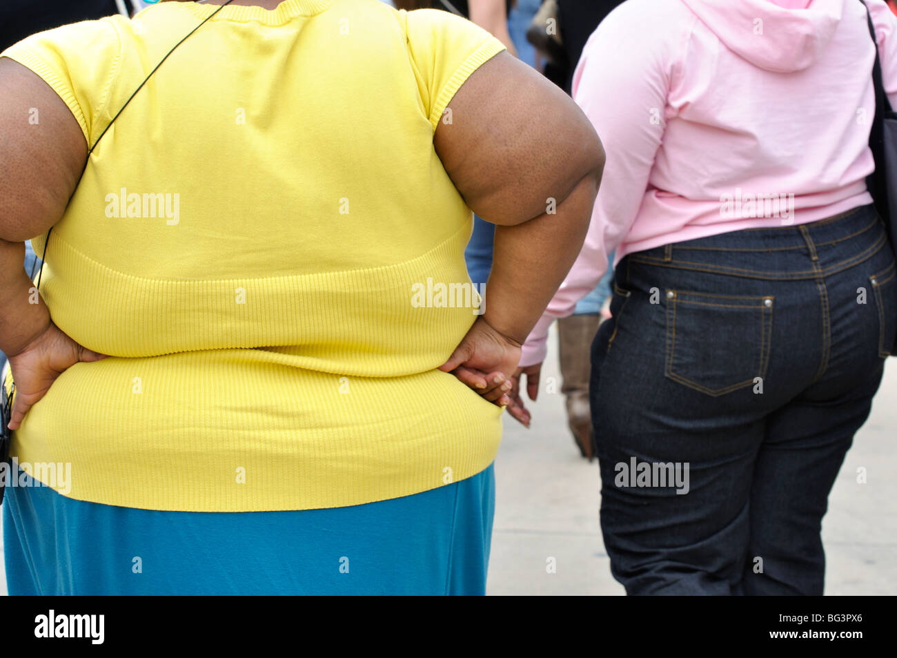 Fat woman Stock Photo