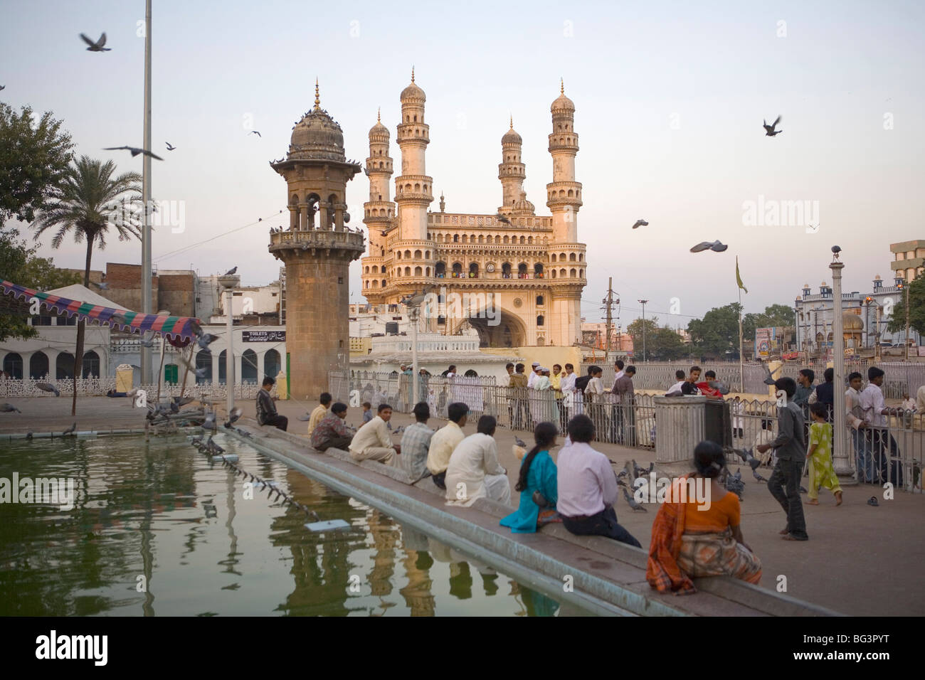 Mecca Masjid mosque (Charminar), Hyderabad, Andhra Pradesh state, India
