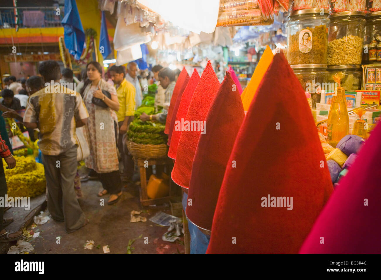 City market, Bangaluru (Bangalore), Karnataka, India, Asia Stock Photo