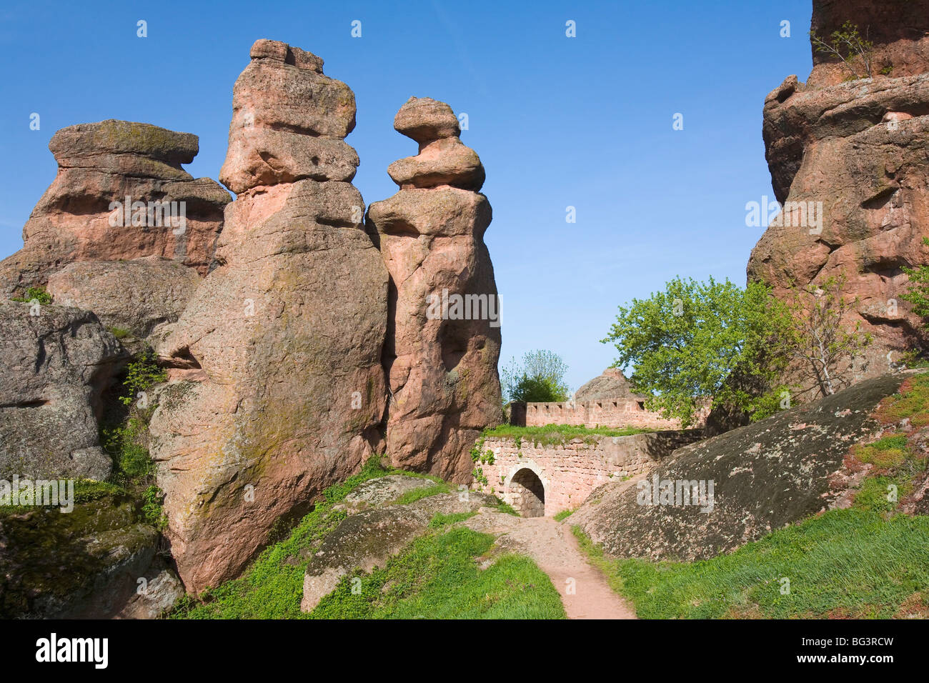 Kaleto fortress, rock formations, Belogradchik, Bulgaria, Europe Stock Photo