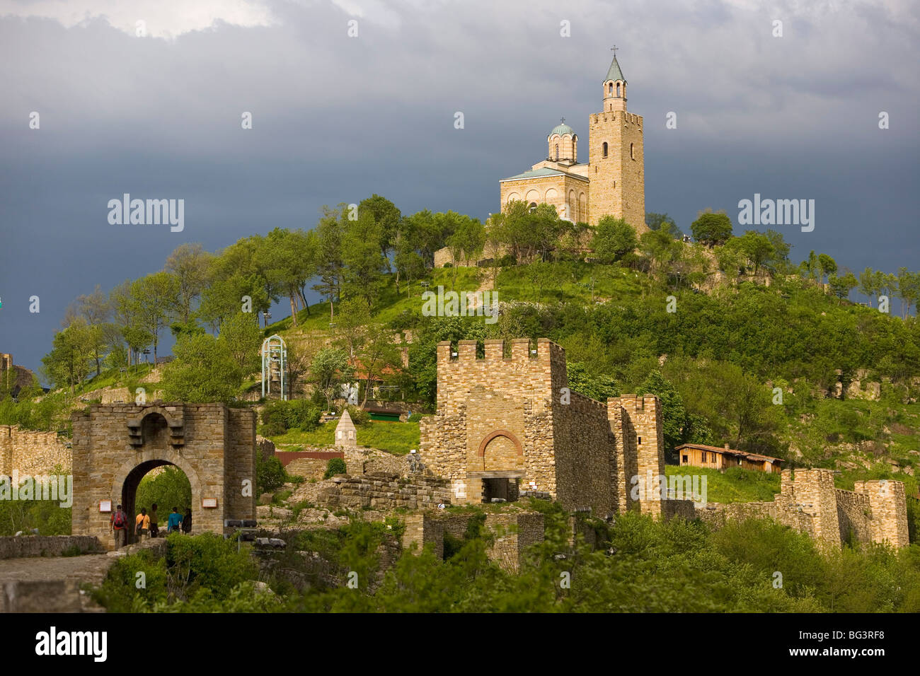 Tsarevets fortress, Veliko Tarnovo, Bulgaria, Europe Stock Photo