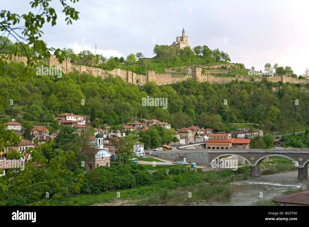 Tsarevets fortress, Veliko Tarnovo, Bulgaria, Europe Stock Photo