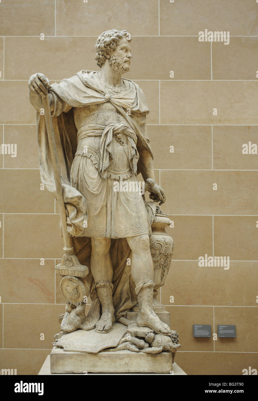 Hannibal by Sébastien Slodtz The Louvre Museum, Paris, France Stock Photo