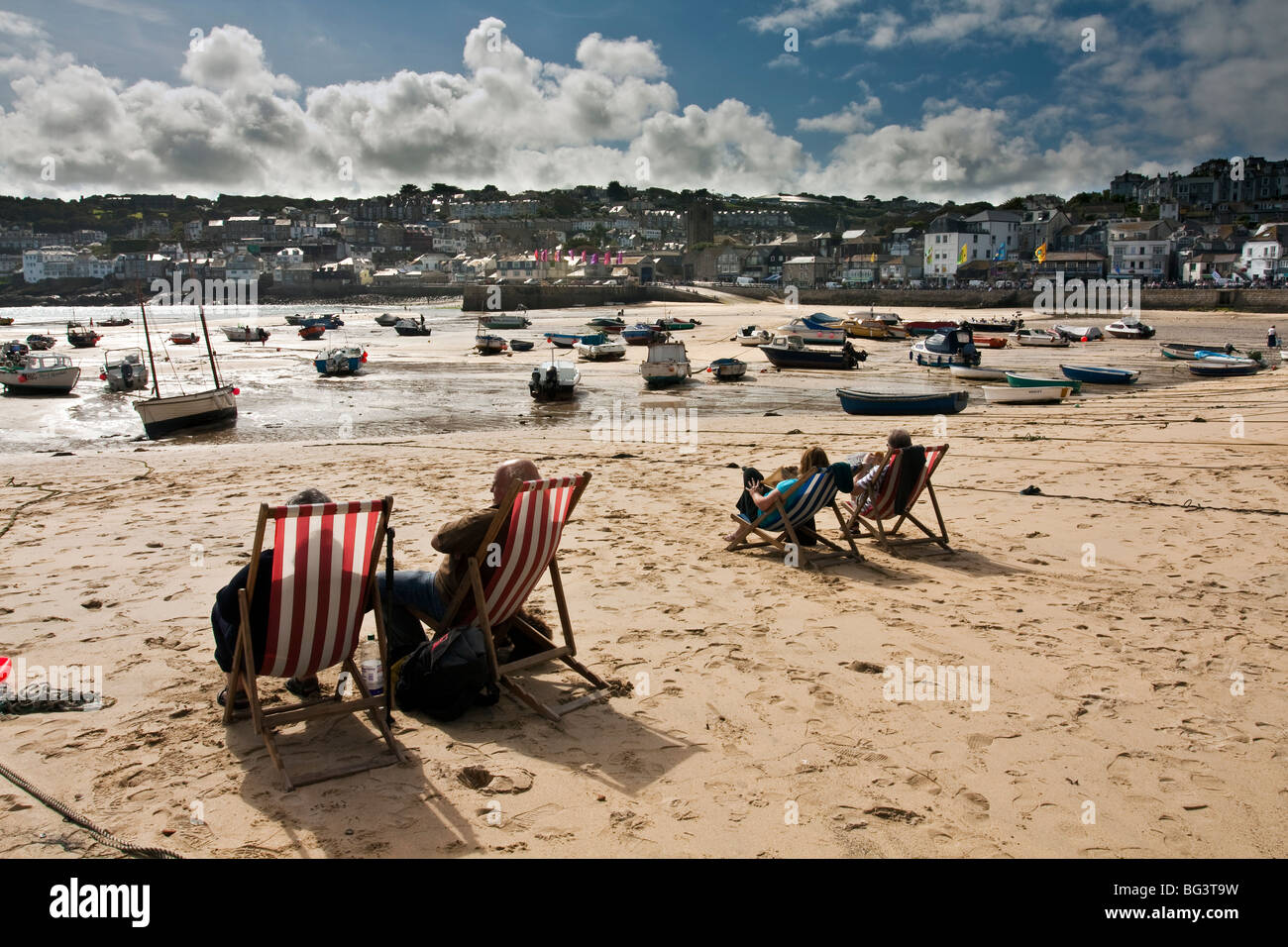 St Ives Harbour, North Cornwall, South West England Stock Photo