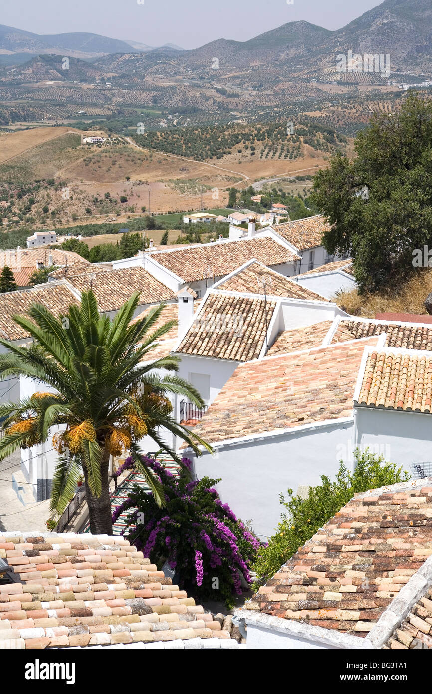 Zahara de la Sierra, one of the white villages, Andalucia, Spain, Europe Stock Photo