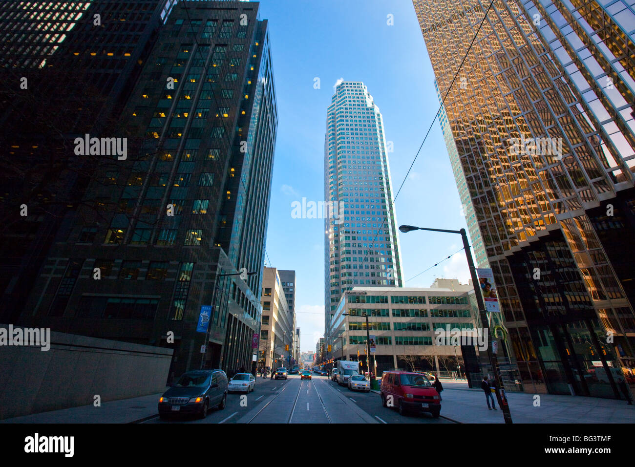 Skyscrapers in Downtown Toronto Canada Stock Photo
