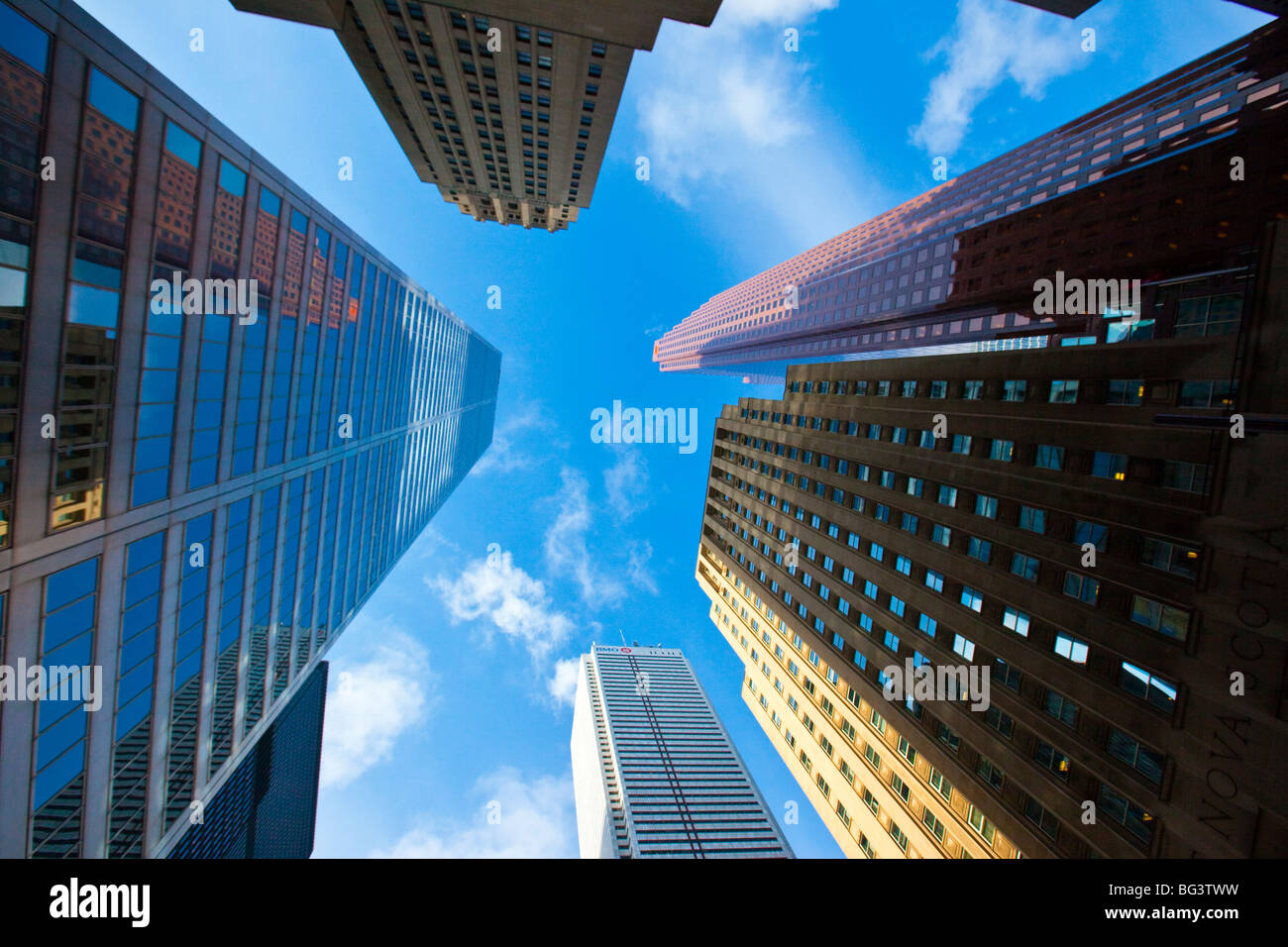 Skyscrapers in Downtown Toronto Canada Stock Photo