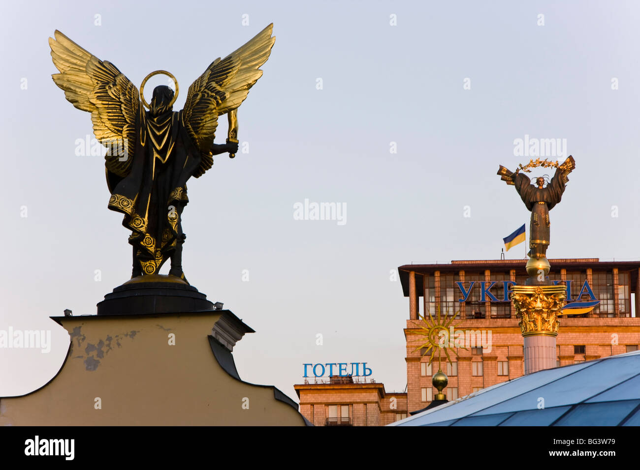 Archangel michael statue in kiev hires stock photography and images Alamy