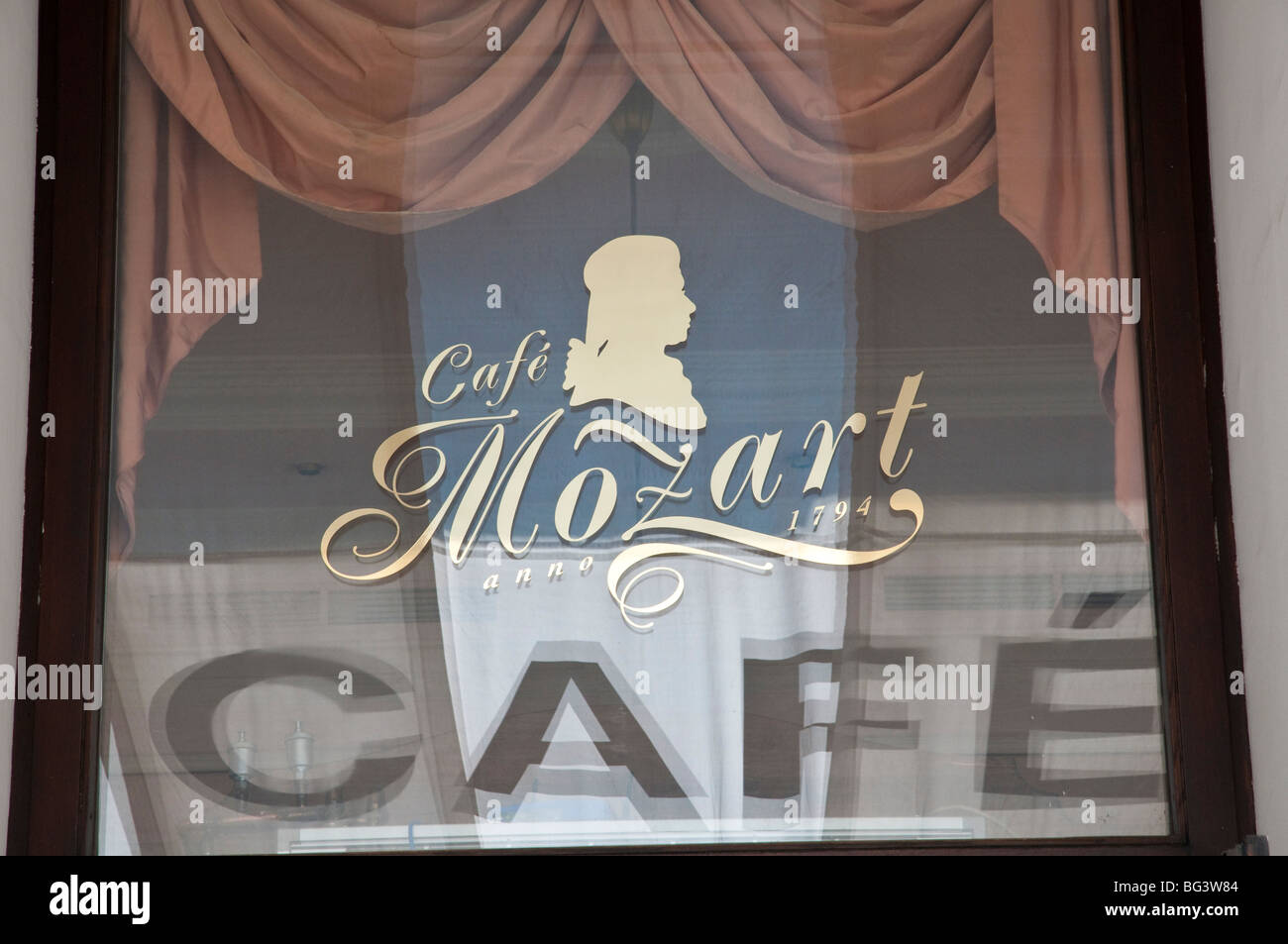 Café Mozart, Wien, Österreich Café Mozart, Vienna, Austria Stock