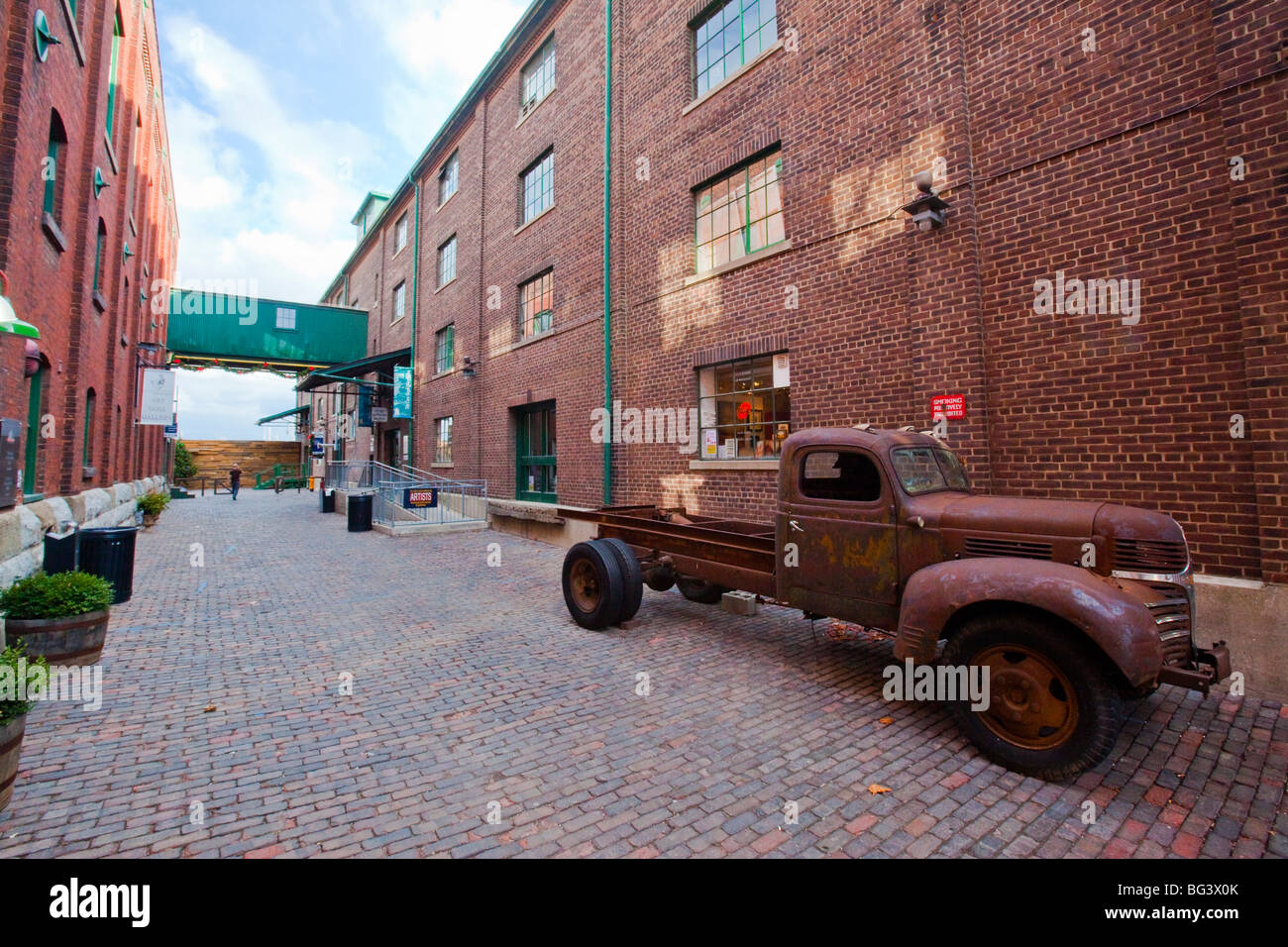 Gooderham and Worts Distillery District in Toronto Canada Stock Photo