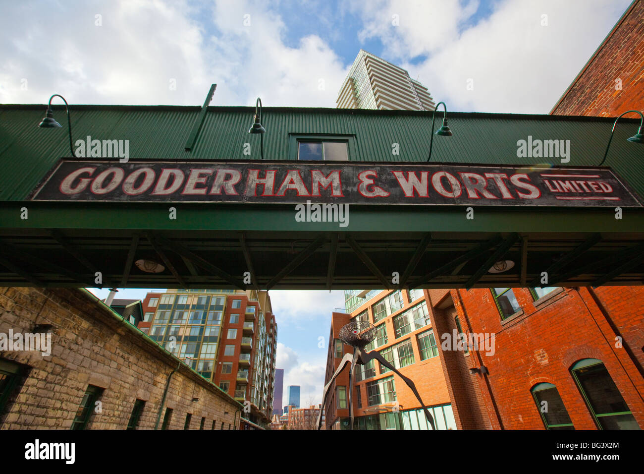 Gooderham and Worts Distillery District in Toronto Canada Stock Photo