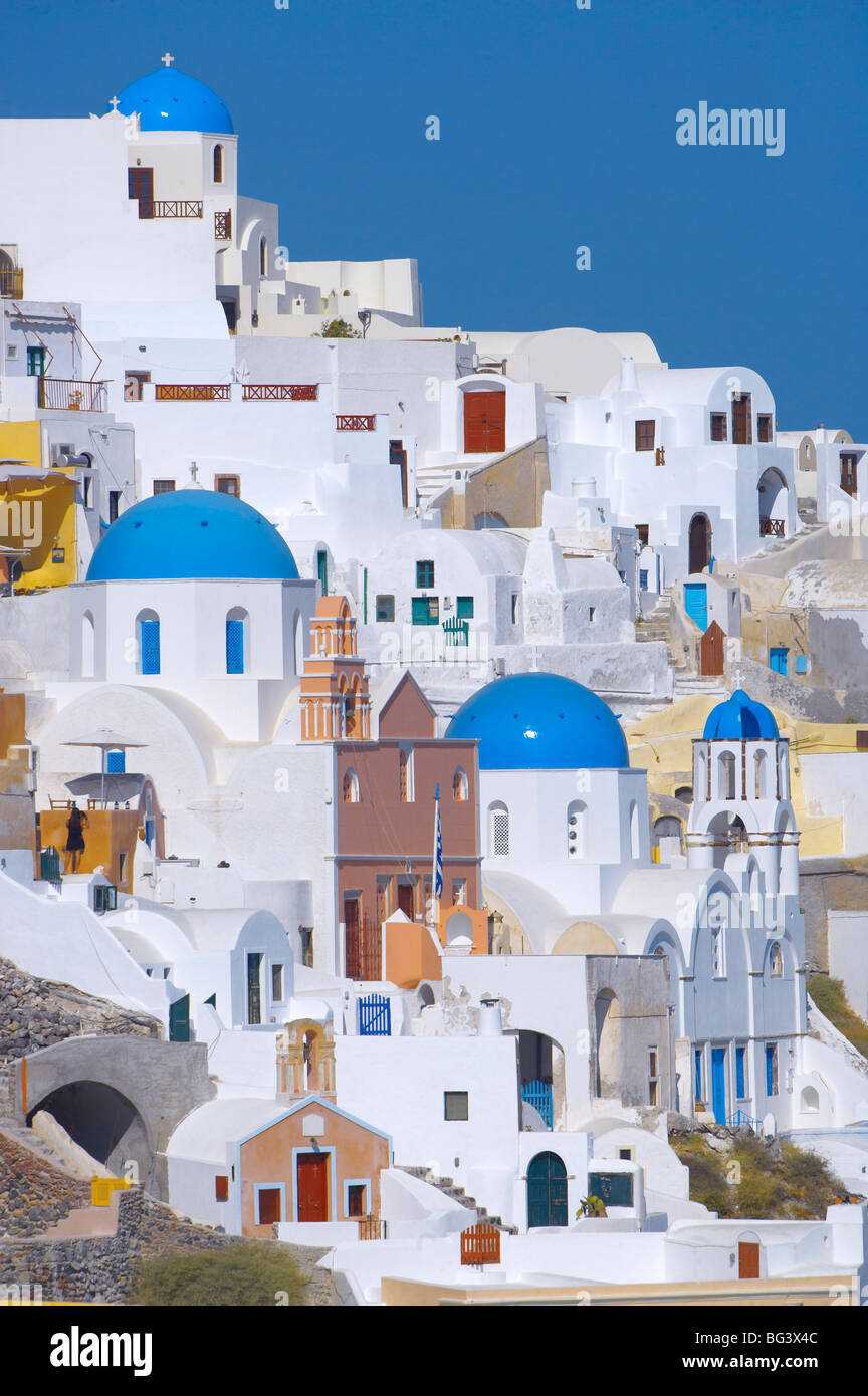 Oia, Santorini, Cyclades, Greek Islands, Greece, Europe Stock Photo