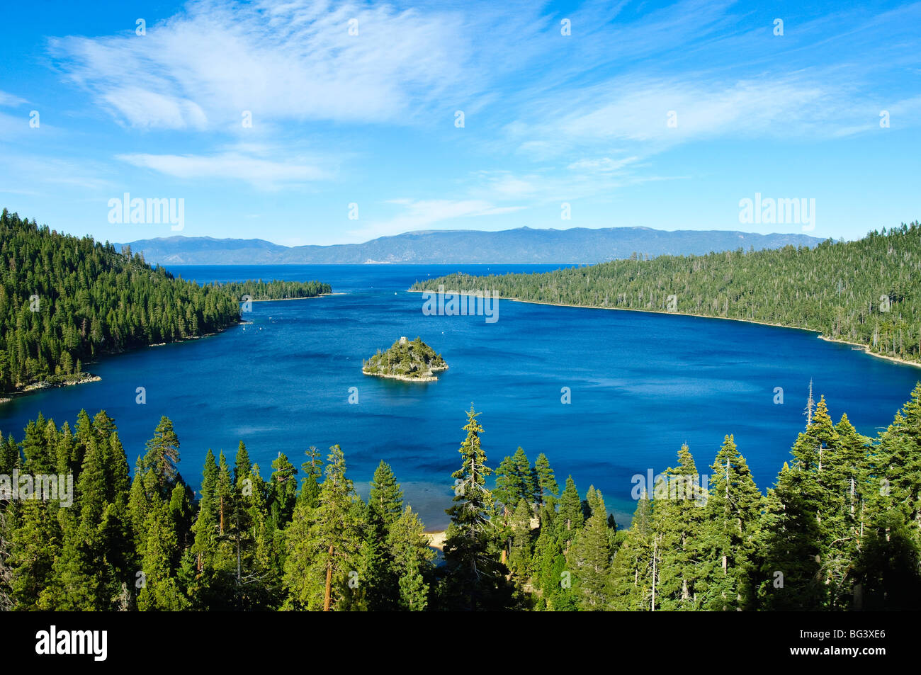 Lake Tahoe vista, California, United States of America, North America Stock Photo