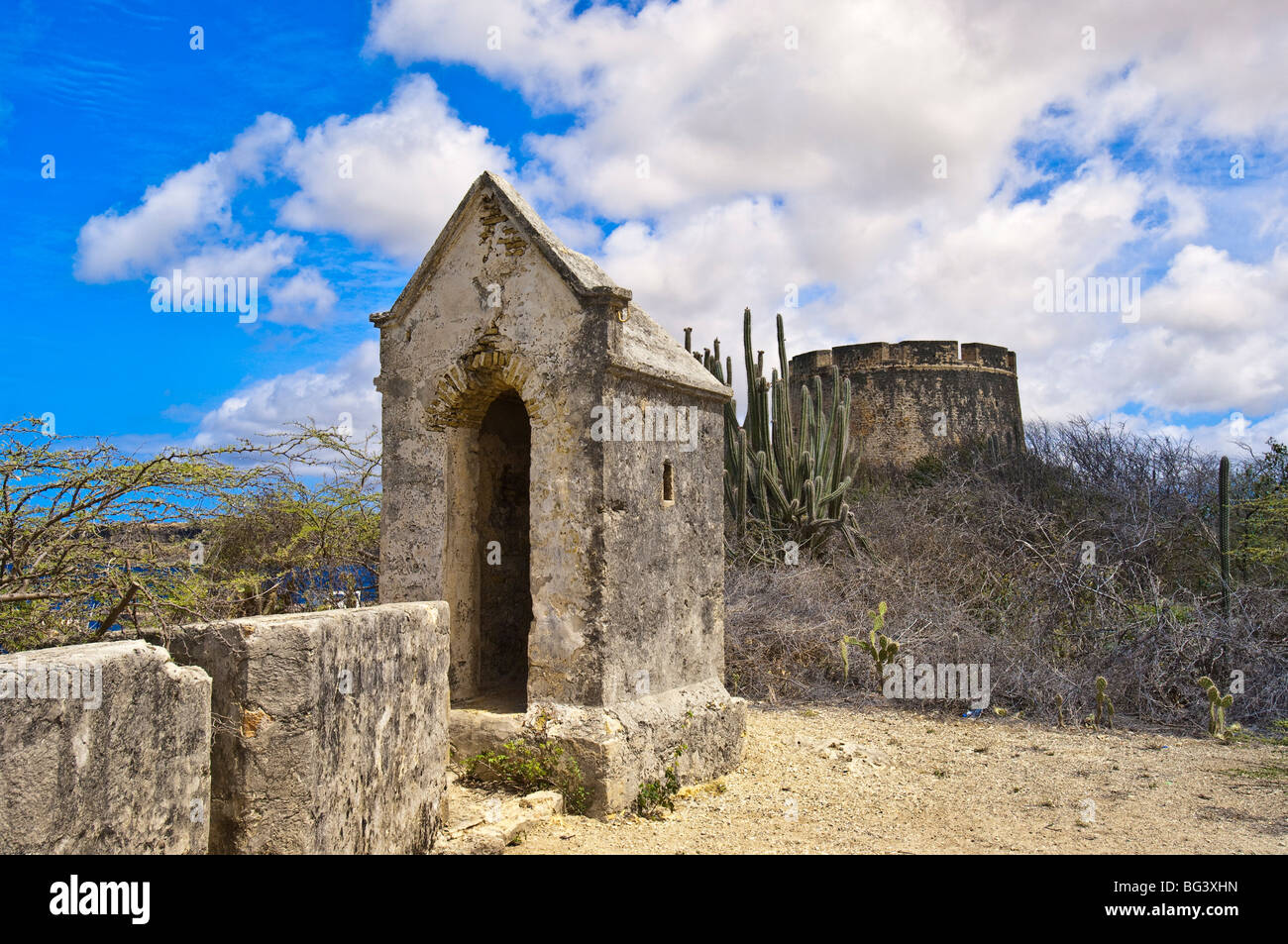 Fort Beekenburg, Caracas Bay, Curacao, Netherlands Antilles, West Indies, Central America Stock Photo