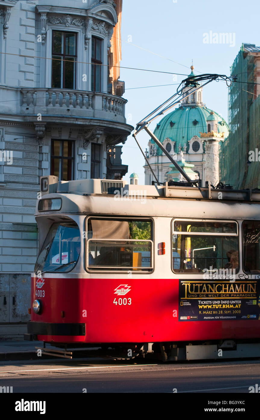 Straßenbahn, Wien, Österreich | tram, Vienna, Austria  Stock Photo