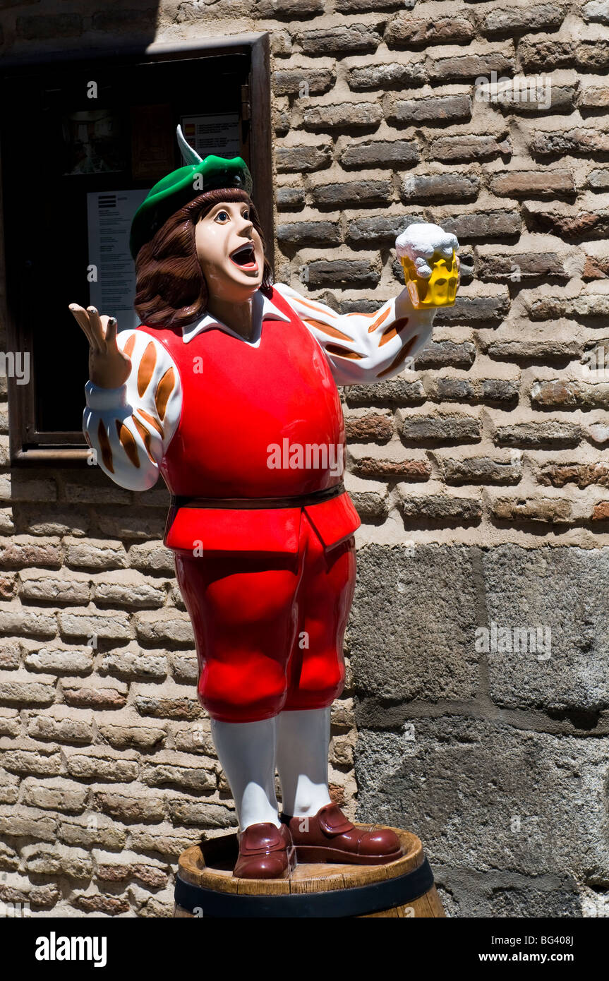 Cruzcampo beer statue, Toledo, Spain, Europe Stock Photo - Alamy