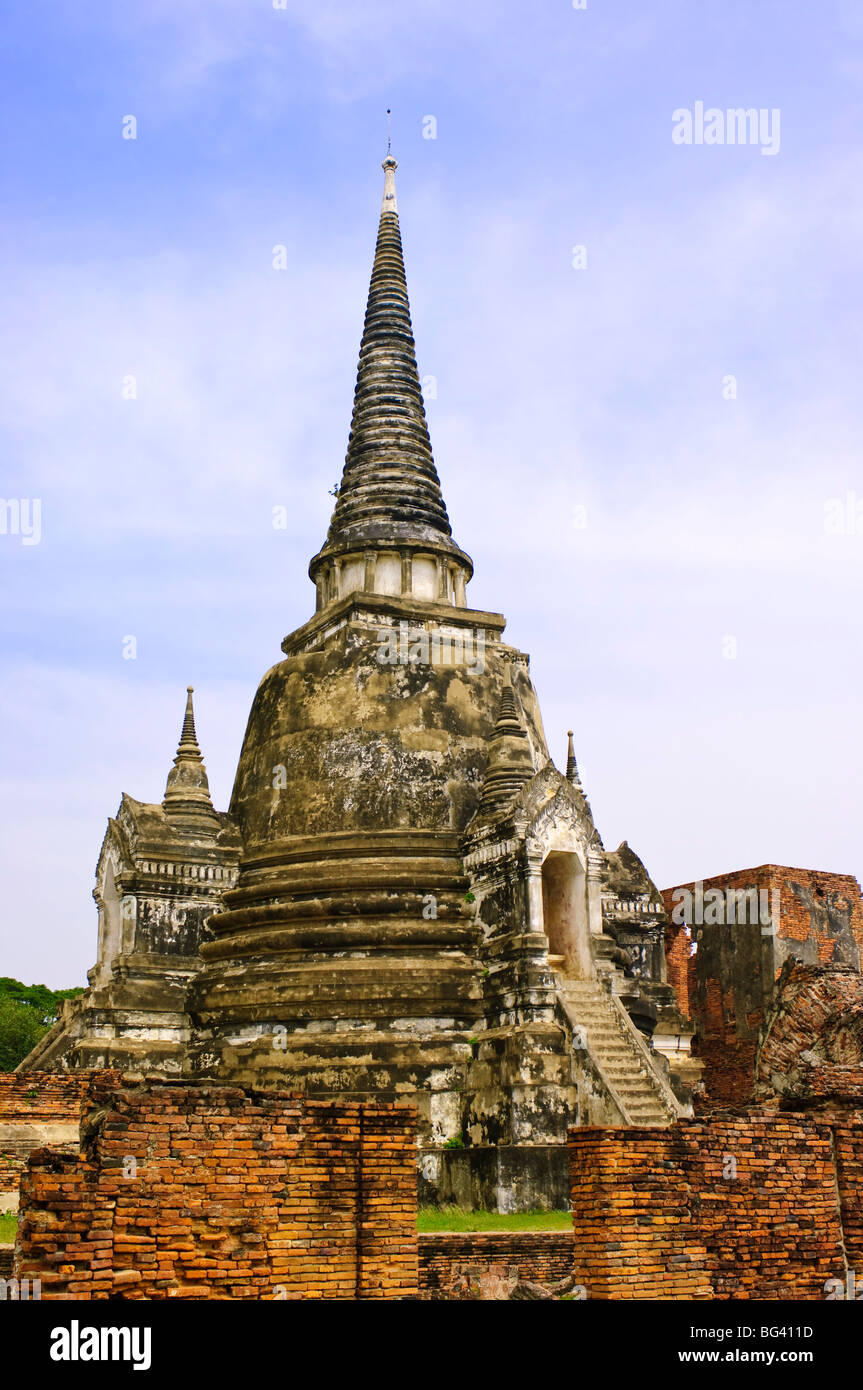 Phra Vihan Luang in Wat Phra Si San Phet, Ayutthaya, UNESCO World Heritage Site, Thailand, Southeast Asia, Asia Stock Photo