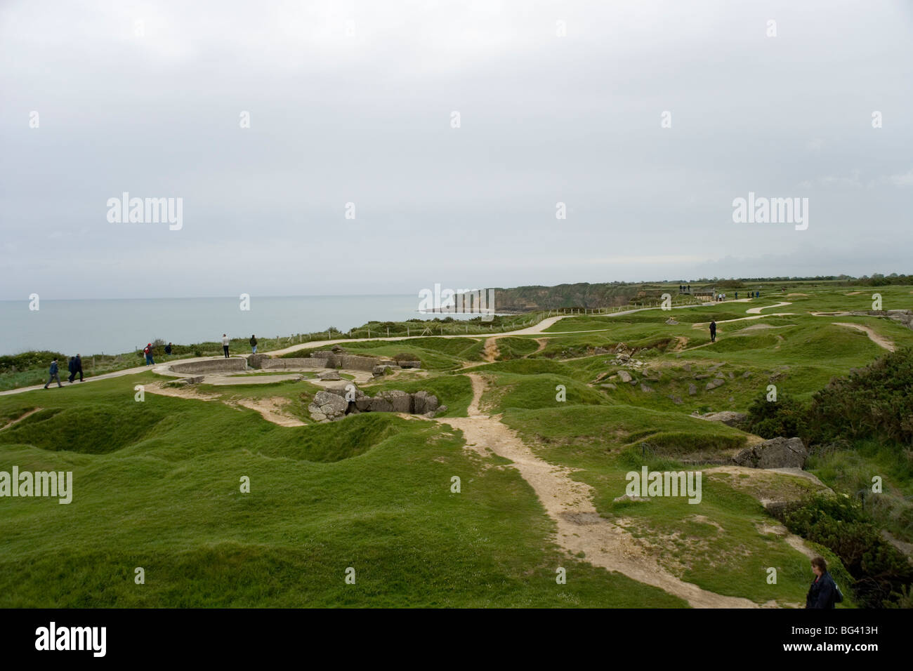 Pointe du Hoc a German artillery battery assaulted by American Rangers