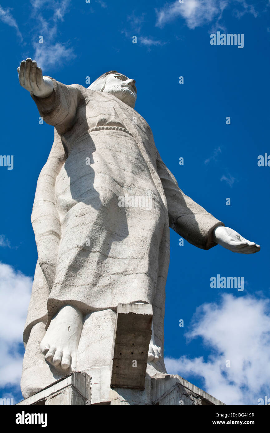 Honduras, Tegucigalpa, Park Naciones Unidas El Pichacho (United Nations Park), Statue of Jesus Christ Stock Photo