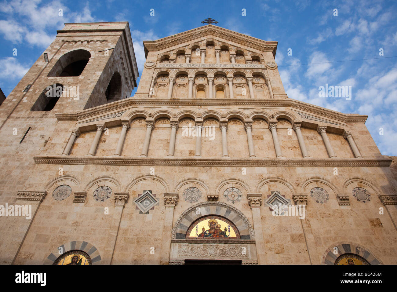 Italy, Sardinia, Cagliari, Il Castello Old Town, Cattedrale di Santa Maria Stock Photo