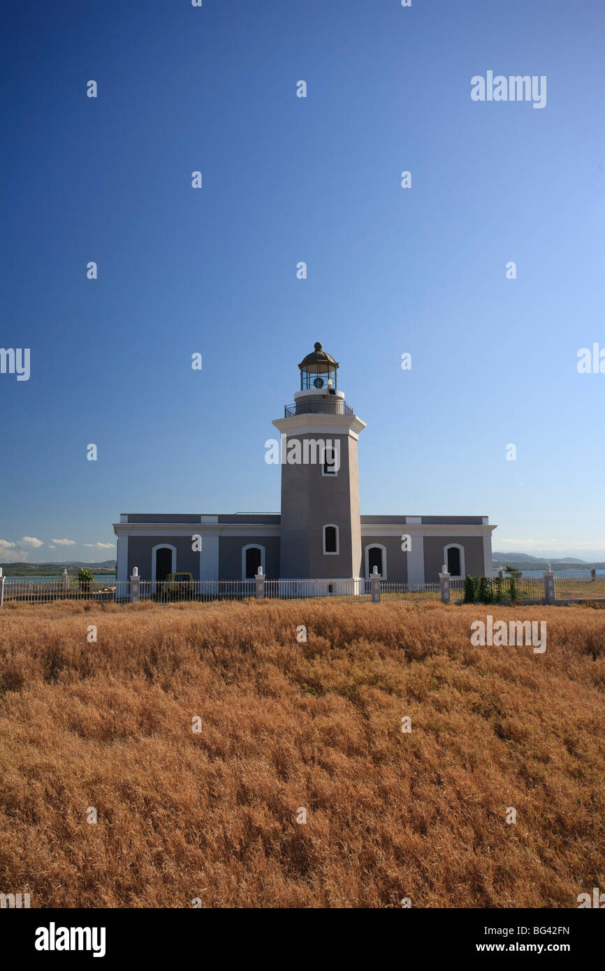 Puerto Rico, West Coast, Punta Jaguey, Faro de Cabo Rojo (Red Cape Lighthouse) Stock Photo