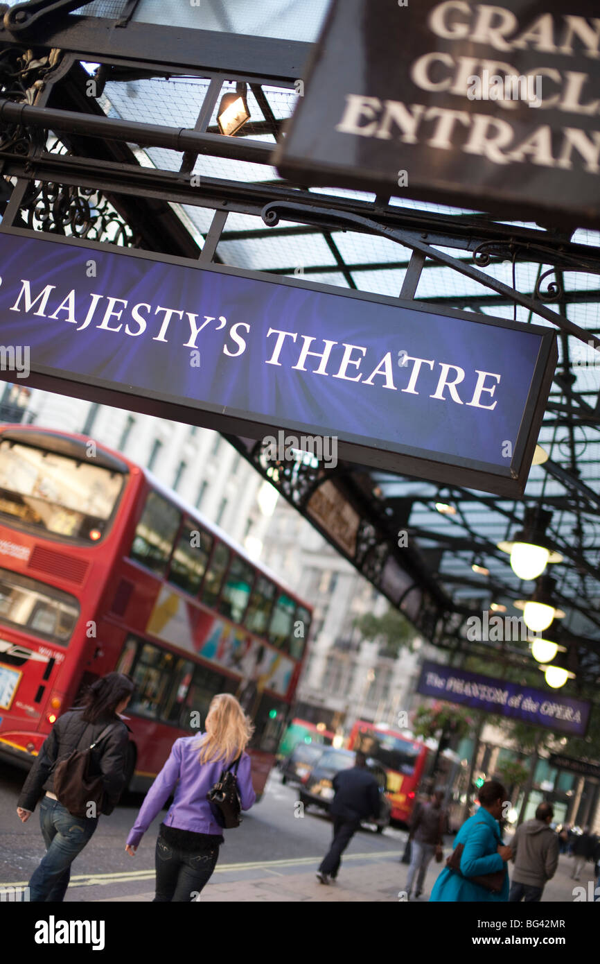 Her Majesty's Theatre, Haymarket, London, England Stock Photo