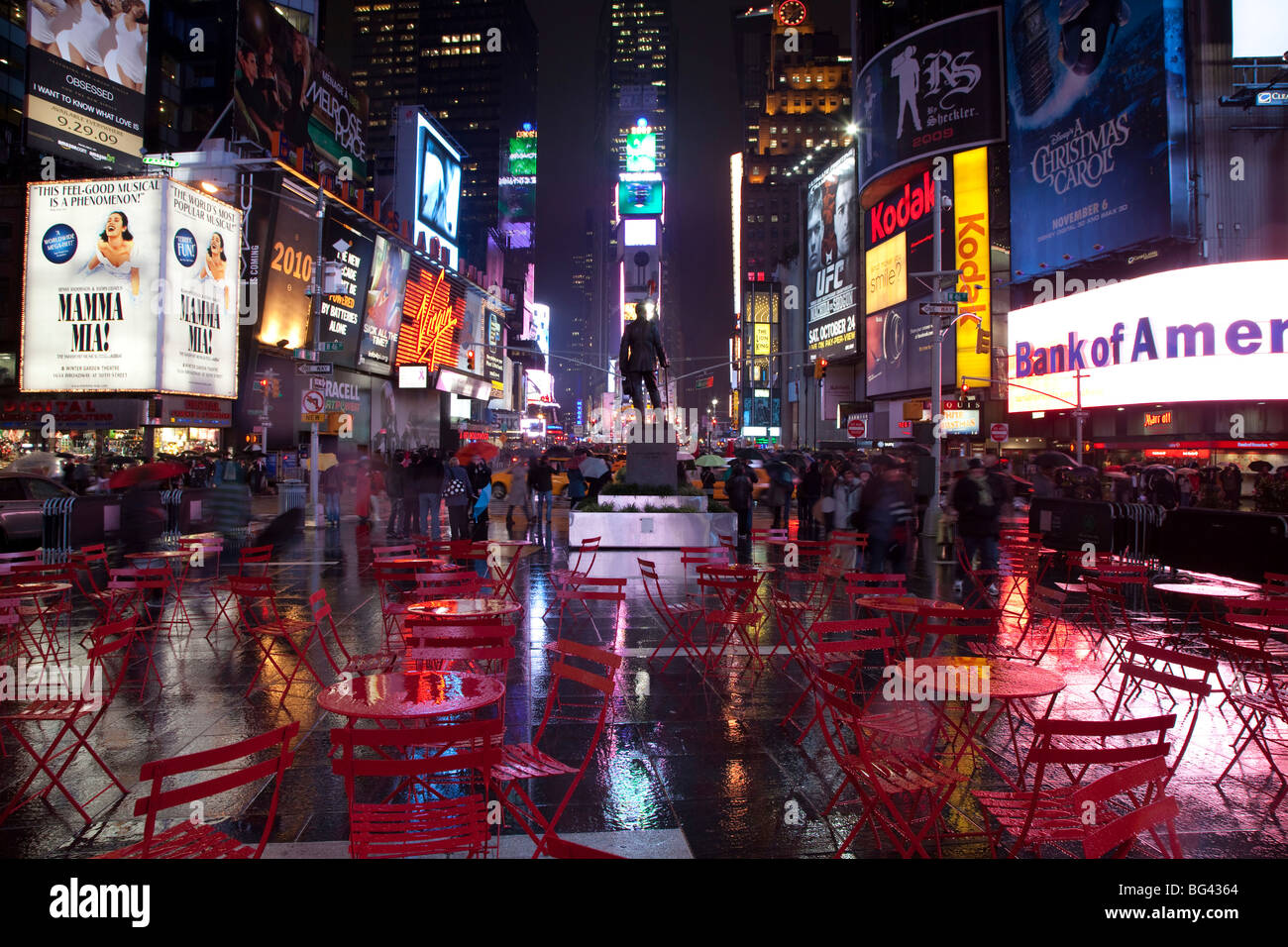 Times Square, Manhattan, New York City, USA Stock Photo