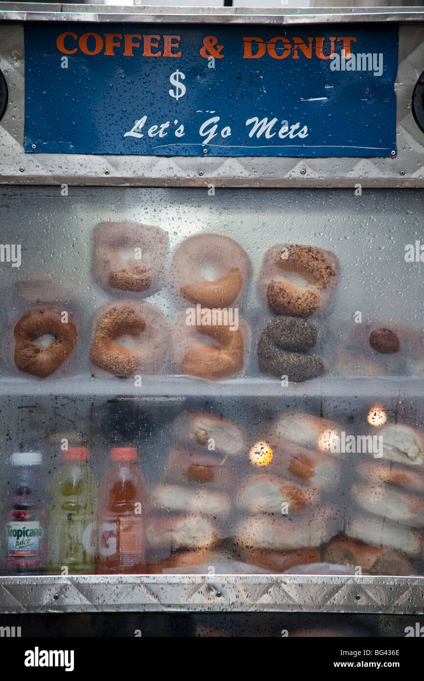 Street food Vendor, Manhattan, New York City, USA Stock Photo